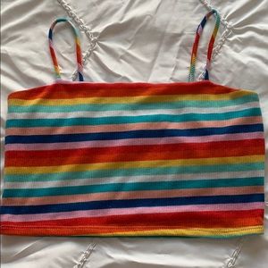 Rainbow crop tank